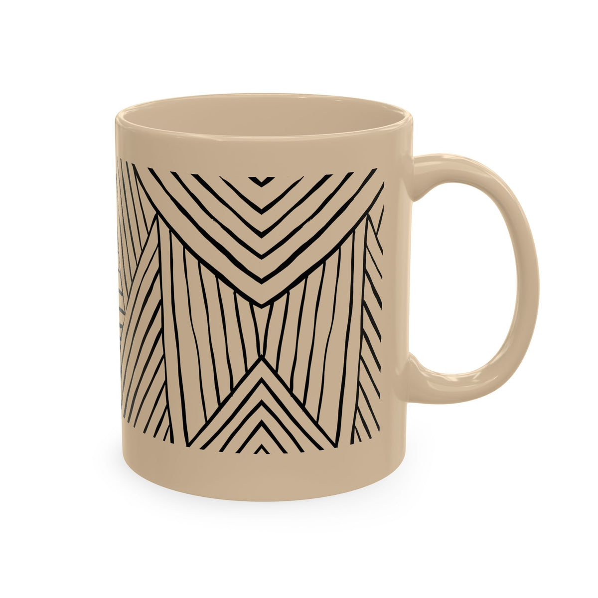 Geometric Tribal Pattern Ceramic Mug