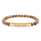Plant Mom Natural Stone Bar Bracelet