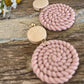 Beautiful Pink Clay Earrings