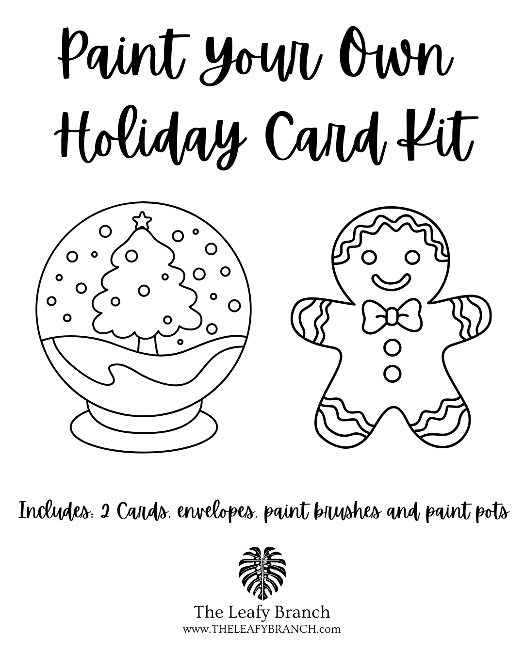 Paint Your Own Cards Kit #1
