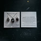 Teardrop Earrings with Raw Meteorite