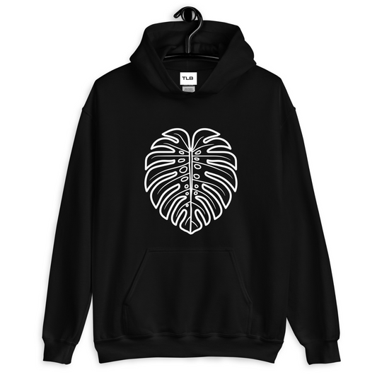 Signature Monstera Hoodie- Black