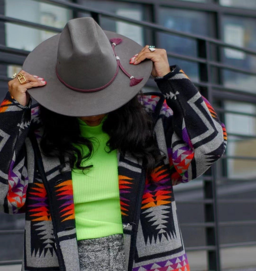 Alicia Tribal Long Coat