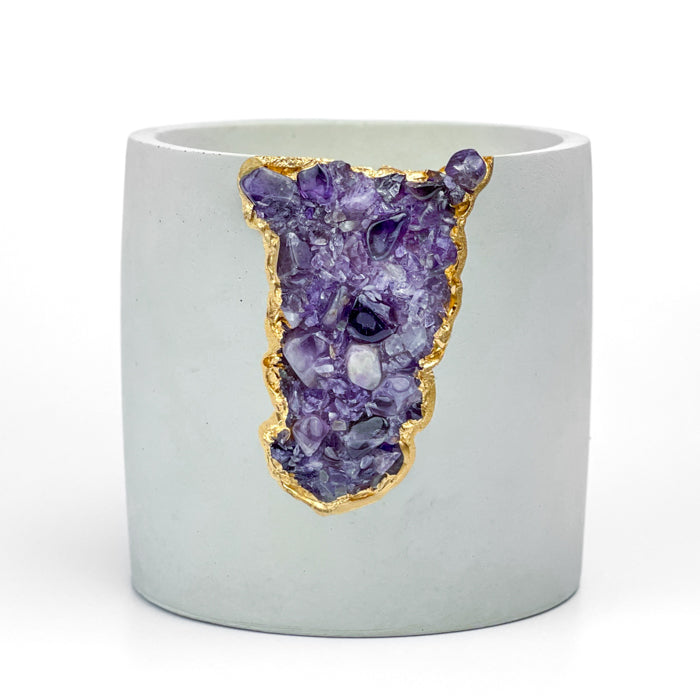 AMETHYST AURA PLANTER - 4in