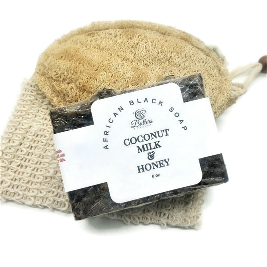 Coconut Milk & Honey African Black Soap - The Leafy Branch