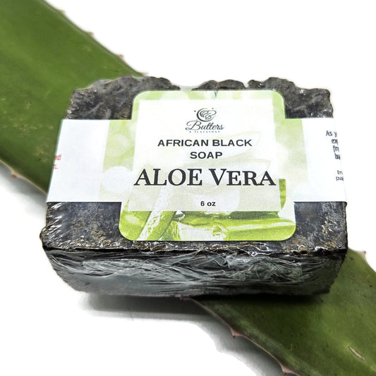 Aloe Vera African Black Soap - The Leafy Branch