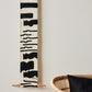 Vibrations Bogolan Wall Totem in White with Black Vibes - The Leafy Branch