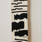 Vibrations Bogolan Wall Totem in White with Black Vibes - The Leafy Branch