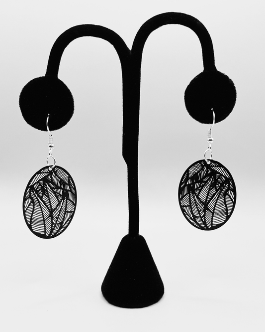 Plant Lovers Earrings- Black 3