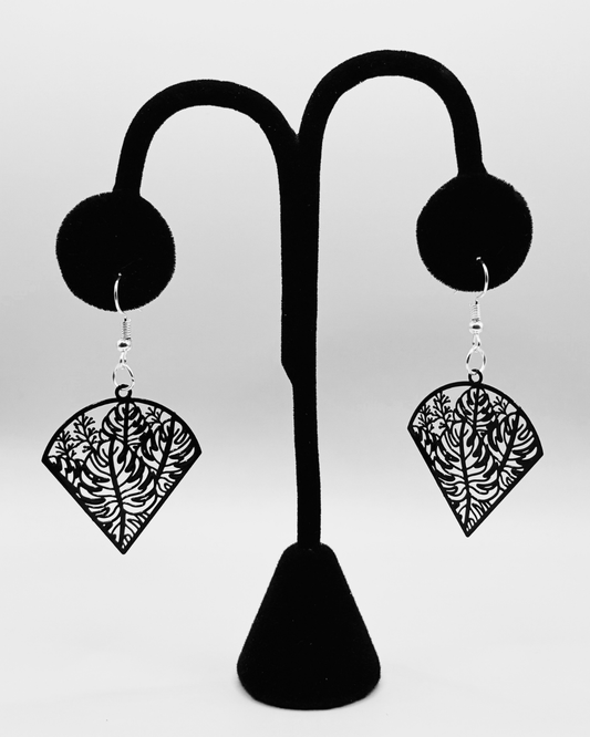 Plant Lovers Earrings- Black 5