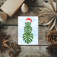 Monstera Santa Greeting Card
