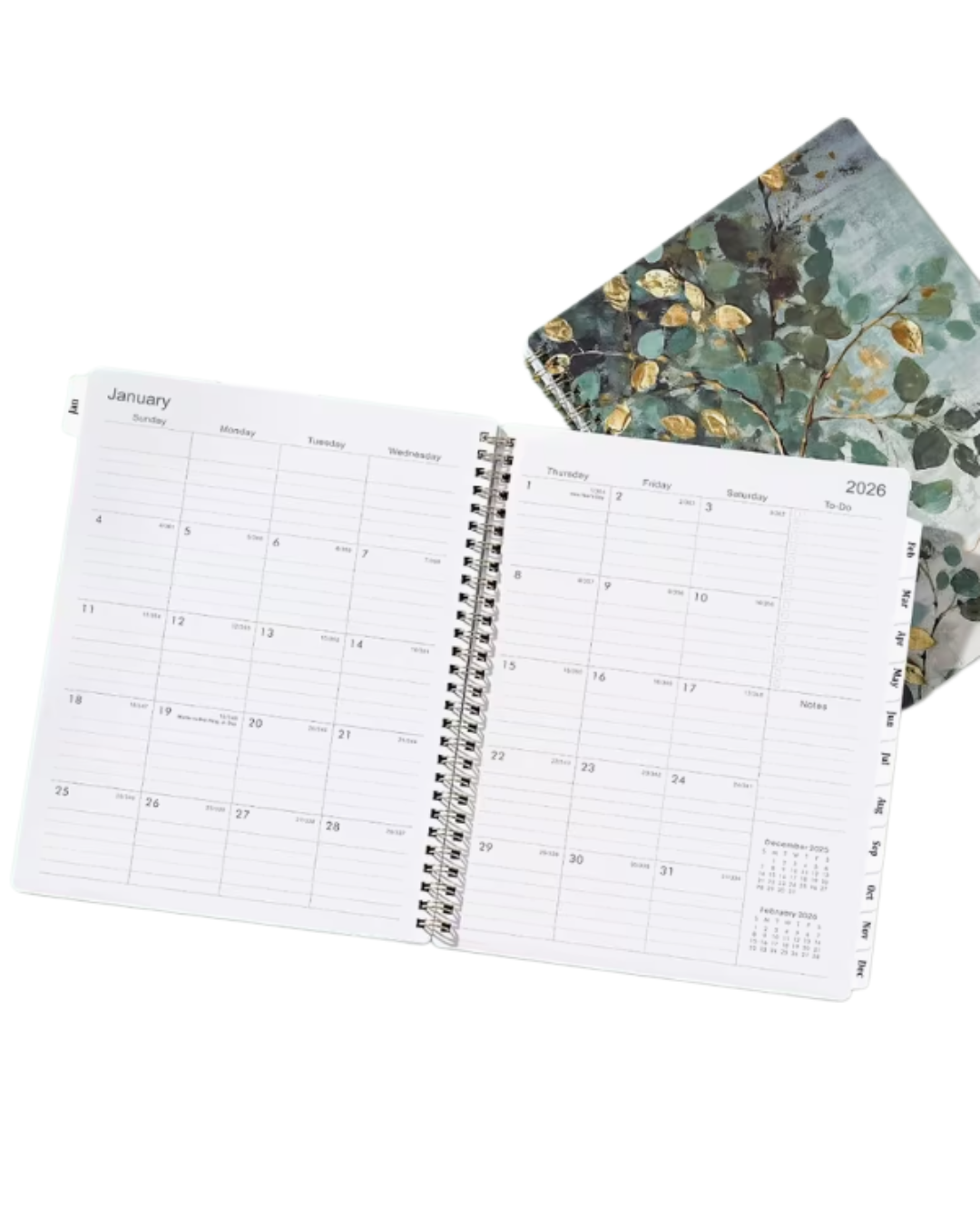 2026 Planner- Golden Leaves