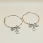 Brave Hoop Earrings- blue