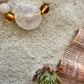 Rose Quartz + Honey Baltic Sea Amber || Rose Quartz Stone Necklace