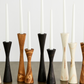 Geo Tapered Wooden Candlestick Holder - The Leafy Branch