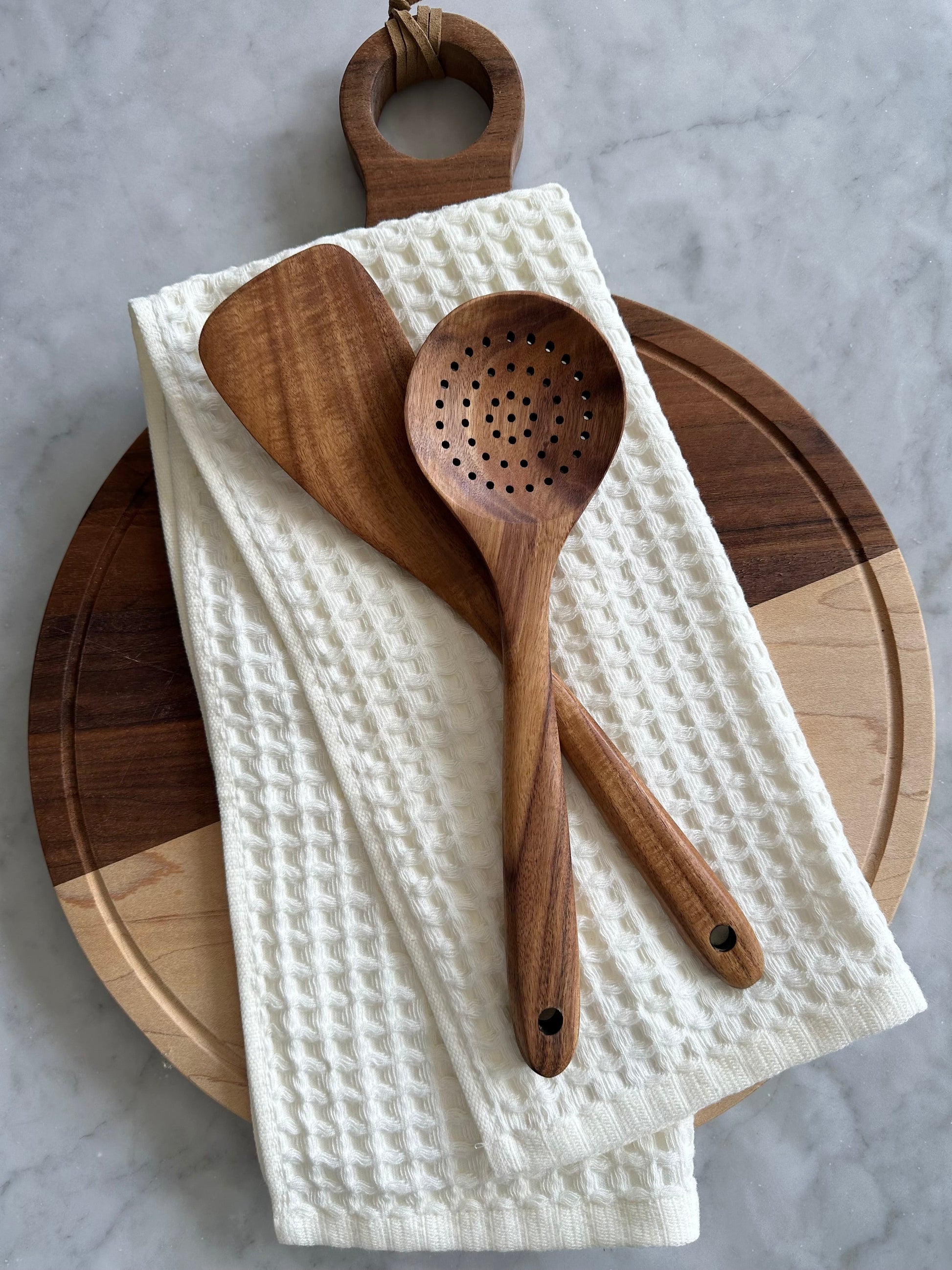 Teak Wooden Utensils, Set of 4 - The Leafy Branch