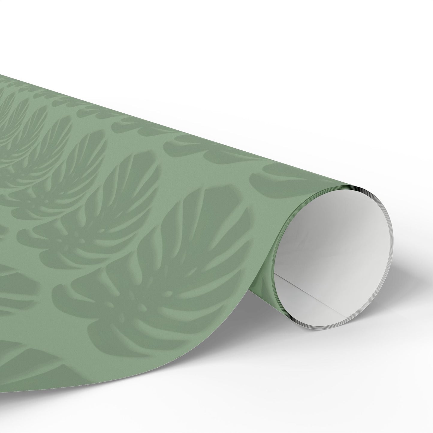 Monstera Leaf Green Wrapping Paper – Botanical Gift Wrap Roll