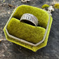 Fern ring band with two graceful ferns, perfect wedding band Handmade in Sterling Silver
