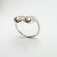 Breastful Bling, Silver boob ring, breast cancer awareness ring, Titty Trinket, Mammary Magic ring.