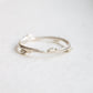 Budding twig ring Size 8, stackable rings, Maine forest botanical jewelry, recycled sterling silver, hand carved