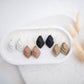 Clay Earrings | Stacked Hoops | All Things Neutral Collection