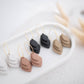 Clay Earrings | Stacked Hoops | All Things Neutral Collection