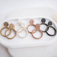 Clay Earrings | Simple Circle Dangles | All Things Neutral Collection