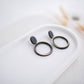 Clay Earrings | Simple Circle Dangles | All Things Neutral Collection