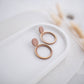 Clay Earrings | Simple Circle Dangles | All Things Neutral Collection