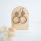 Clay Earrings | Simple Circle Dangles | All Things Neutral Collection