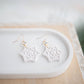 Clay Earrings | Snowflake Dangles | Jingle+Joy Collection