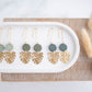 Clay Earrings | Monstera Longline Dangles | Botanica Collection