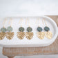 Clay Earrings | Monstera Longline Dangles | Botanica Collection