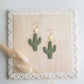 Clay earring | sage cactus | Southwest Collection
