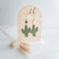 Clay earring | sage cactus | Southwest Collection
