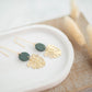 Clay Earrings | Monstera Longline Dangles | Botanica Collection