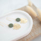 Clay Earrings | Monstera Longline Dangles | Botanica Collection