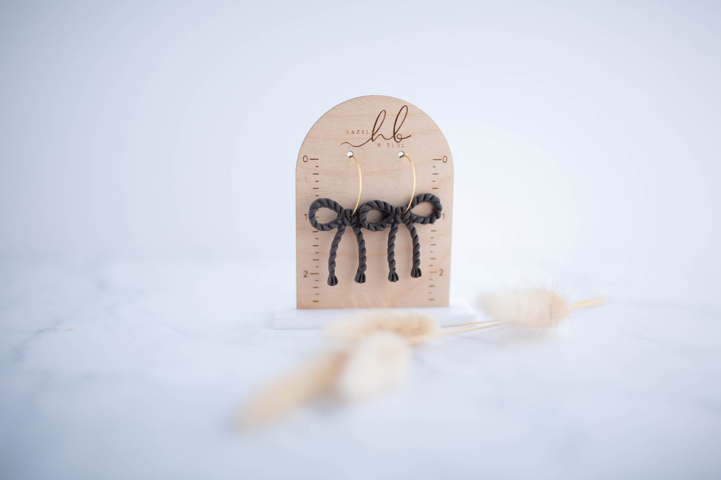 Clay Earrings | Latino Bow Hoops | Cozy Cowgirl Collection