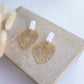 Clay earring | Cream Beachy Leaves | Beach Collection
