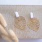 Clay earring | Cream Beachy Leaves | Beach Collection