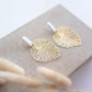 Clay earring | Cream Beachy Leaves | Beach Collection