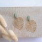 Clay earring | Sage Beachy Leaves | Beach Collection