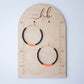 Clay Earrings | Game Day  Beaded Hoops | Civil War Collection