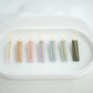 Clay Earrings | Simple Rectangle Mini Hoops | Spring Fling Collection