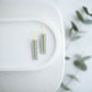 Clay Earrings | Simple Rectangle Mini Hoops | Spring Fling Collection