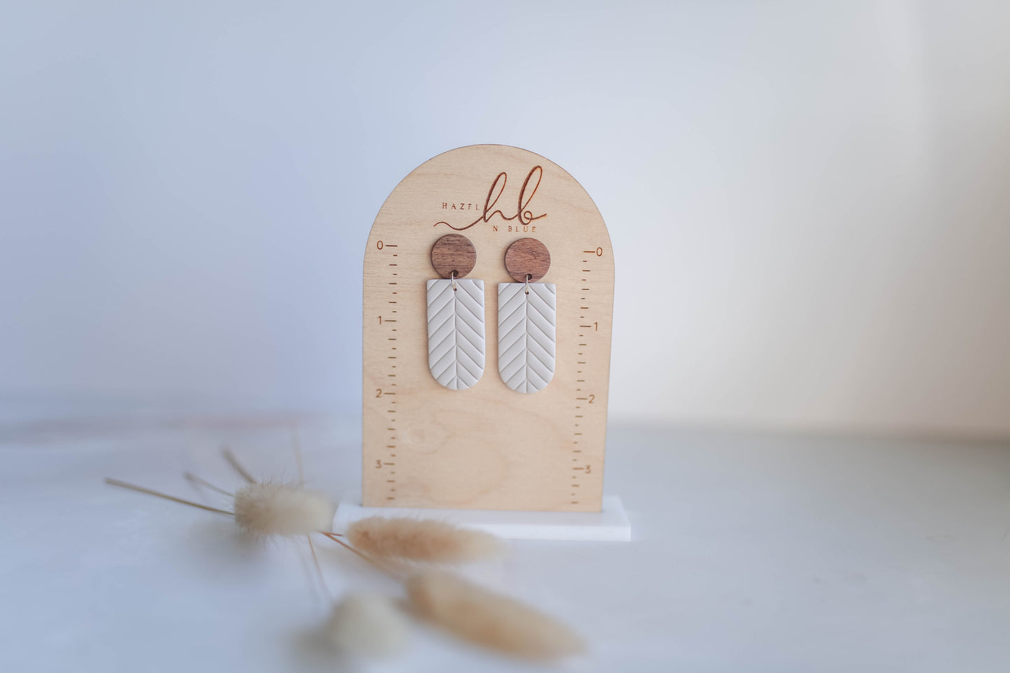 Clay Earrings | Herringbone Dangles | Autumn Vibes Collection