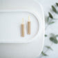 Clay Earrings | Simple Rectangle Mini Hoops | Spring Fling Collection