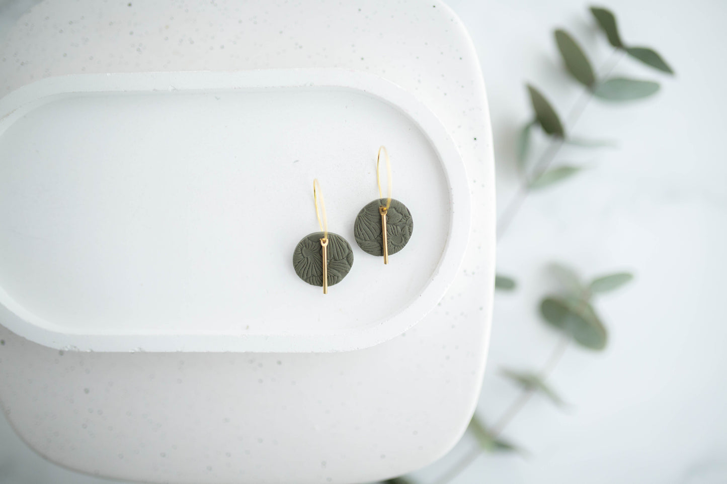 Clay Earrings | Mini Simple Circle Hoops | Spring Fling Collection