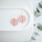 Clay Earrings | Simple Circle Hoops | Spring Fling Collection
