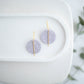 Clay Earrings | Simple Circle Hoops | Spring Fling Collection